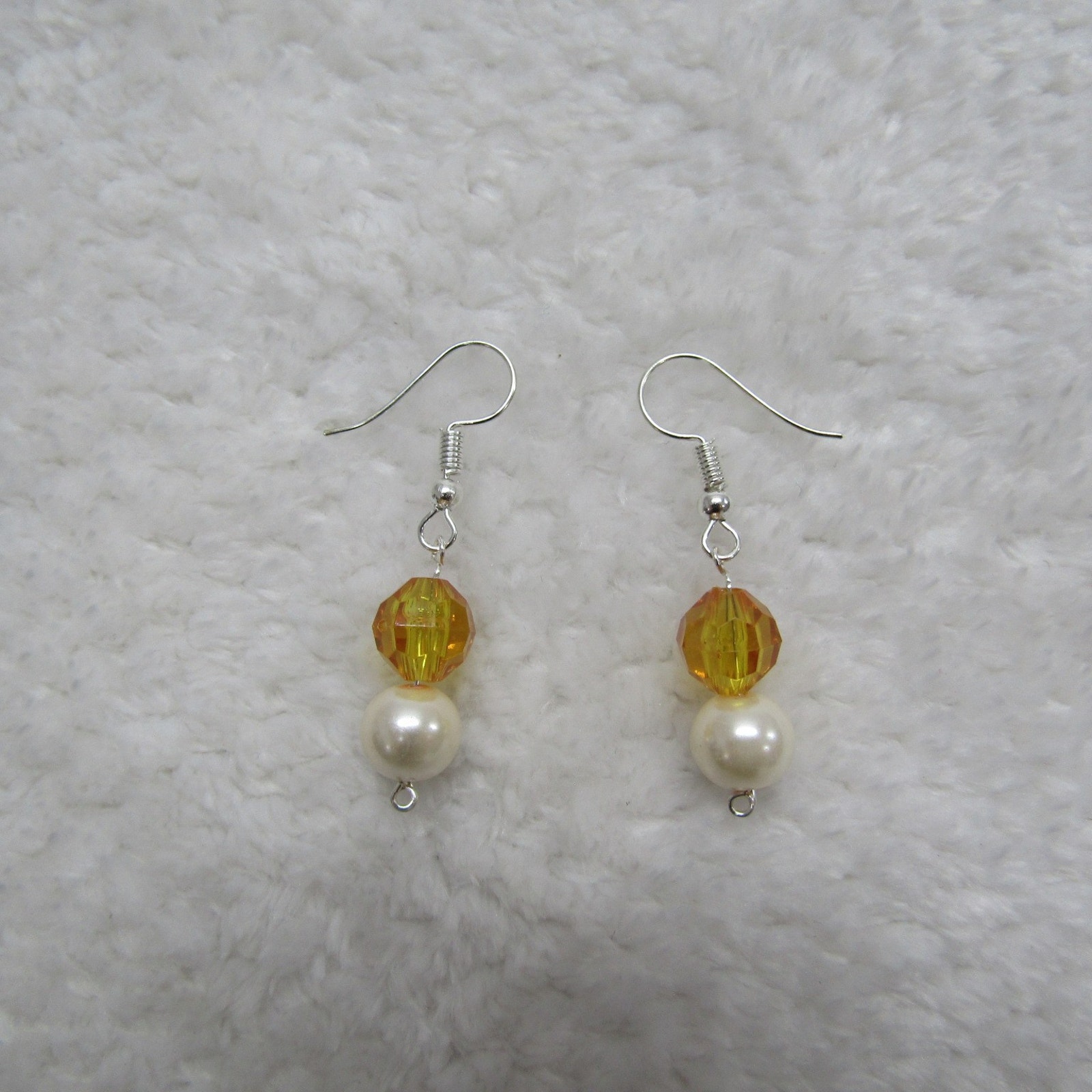 Brown White Pearl Drop Earring For Women Teen Her Gift Holiday Party Chic Casual
